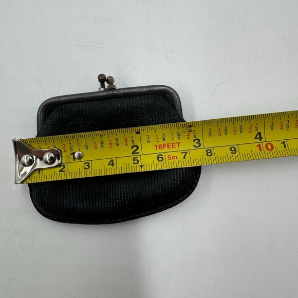 Vintage Leather Worn Coin Purse Tooth Pouch 1900's Era 3" x 2" - Picture 13 of 15